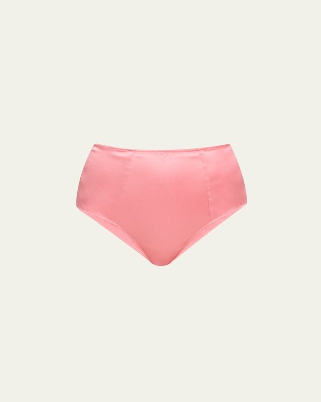 Tous Les Jours High-Rise Stretch Silk Panties